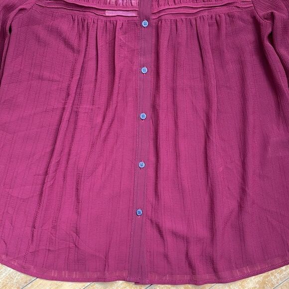 See U Soon Wine Button Down Shirt Frock Women’s Small - Picture 3 of 6